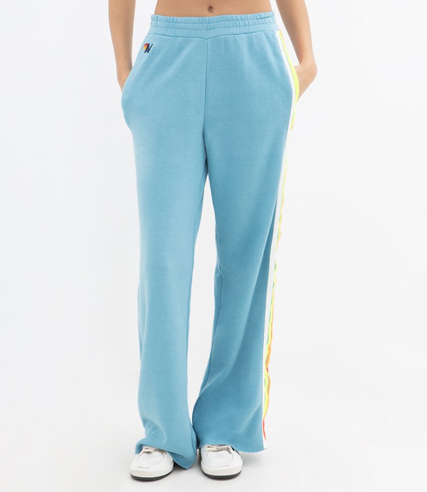 WOMENS 5 STRIPE WIDE LEG POCKET PANT