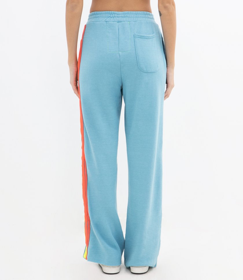WOMENS 5 STRIPE WIDE LEG POCKET PANT