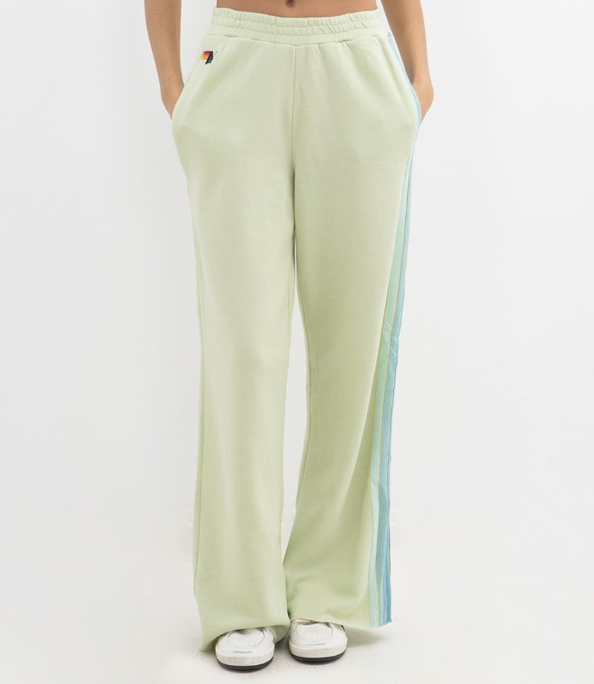 WOMENS 5 STRIPE WIDE LEG POCKET PANT