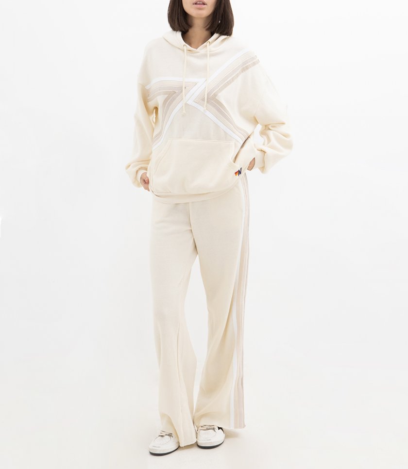 WOMENS 5 STRIPE WIDE LEG POCKET PANT