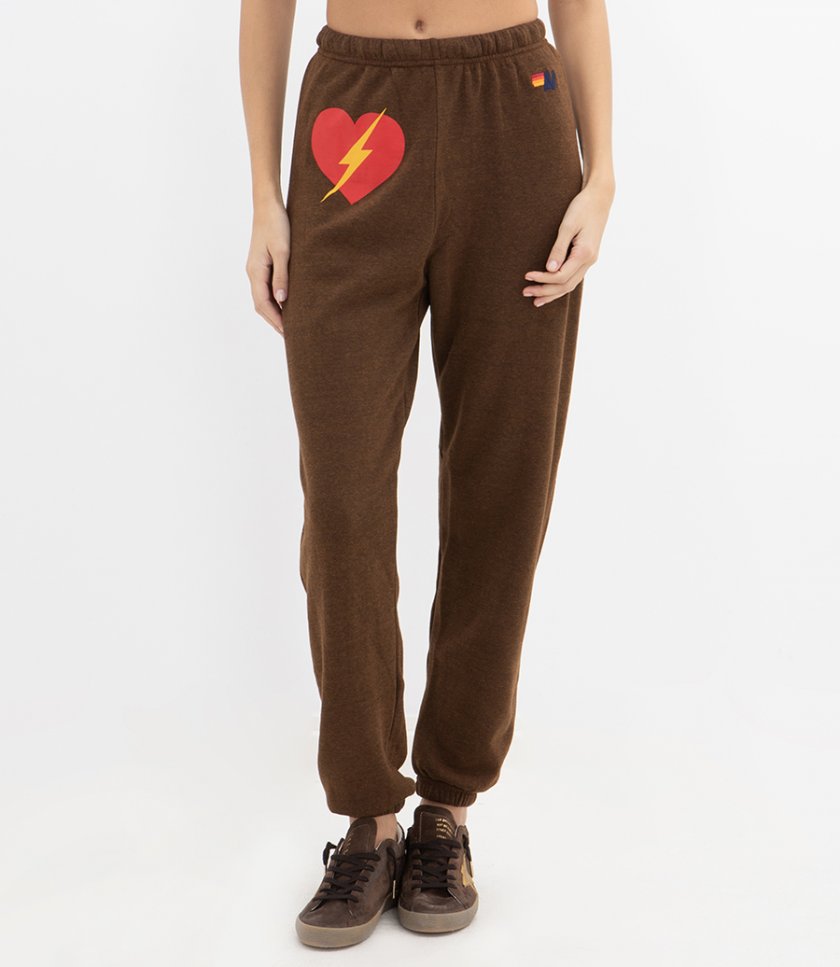WOMENS BOLT HEART SWEATPANTS
