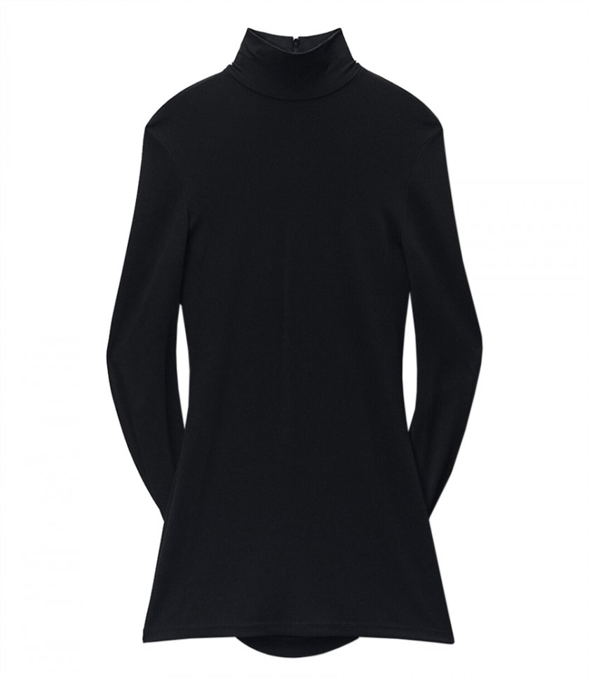 ALEXANDER WANG - MINI DRESS WITH DRAPE BACK SLEEVES