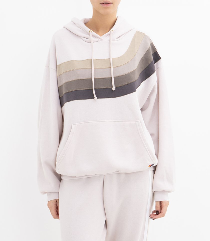 WAVE STRIPE 4 PULLOVER HOODIE