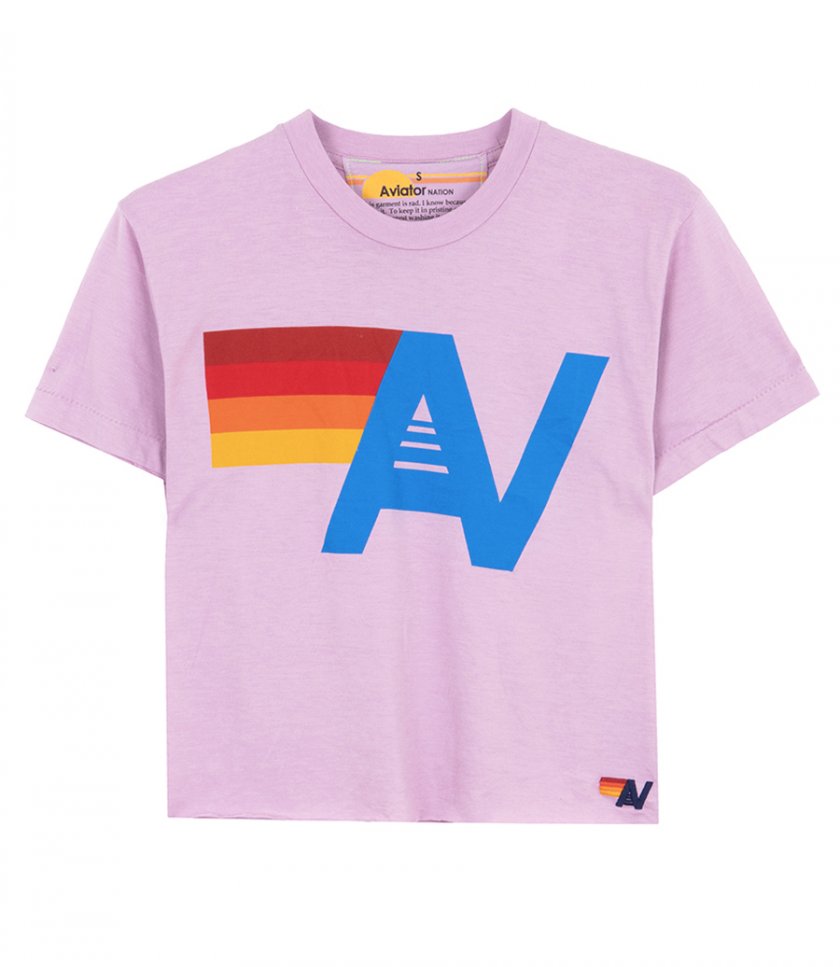 AVIATOR NATION - WOMENS LOGO BOYFRIEND TEE