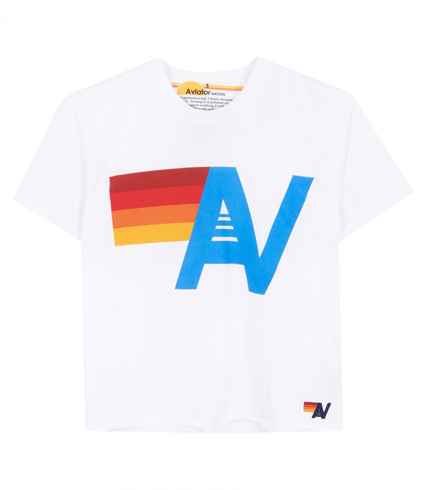 AVIATOR NATION - WOMENS LOGO BOYFRIEND TEE