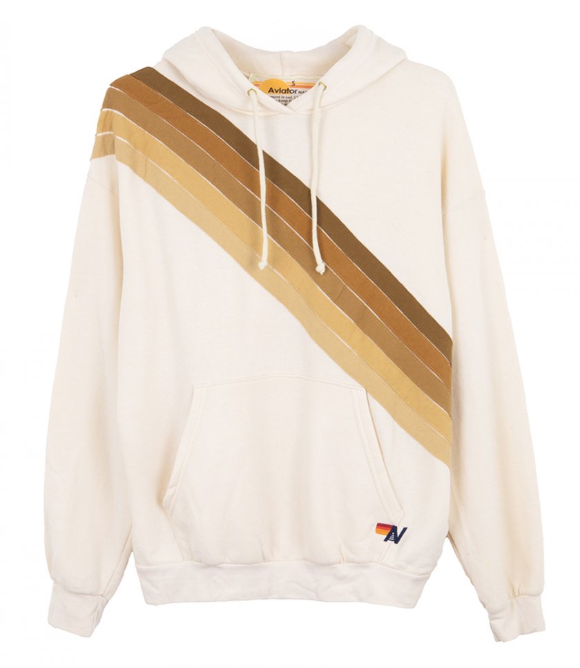 AVIATOR NATION - CROSS STRIPE PULLOVER HOODIE
