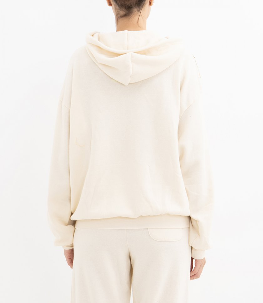CROSS STRIPE PULLOVER HOODIE