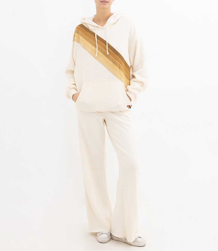 CROSS STRIPE PULLOVER HOODIE