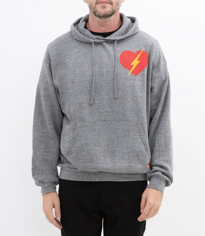 BOLT HEART PULLOVER HOODIE