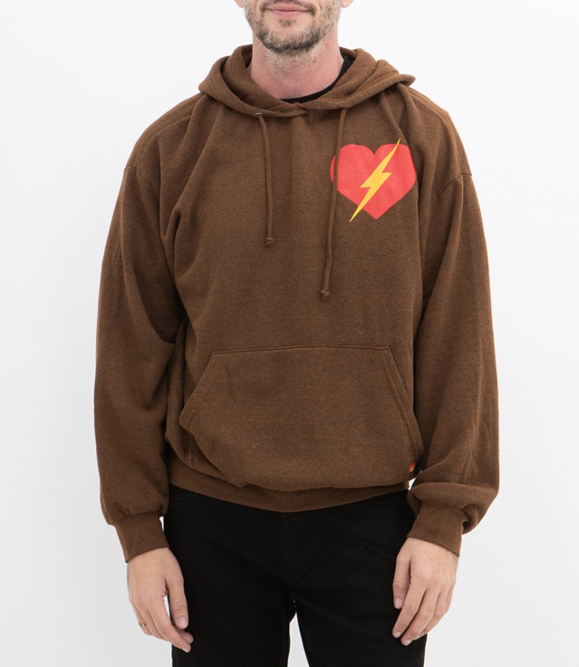 BOLT HEART PULLOVER HOODIE