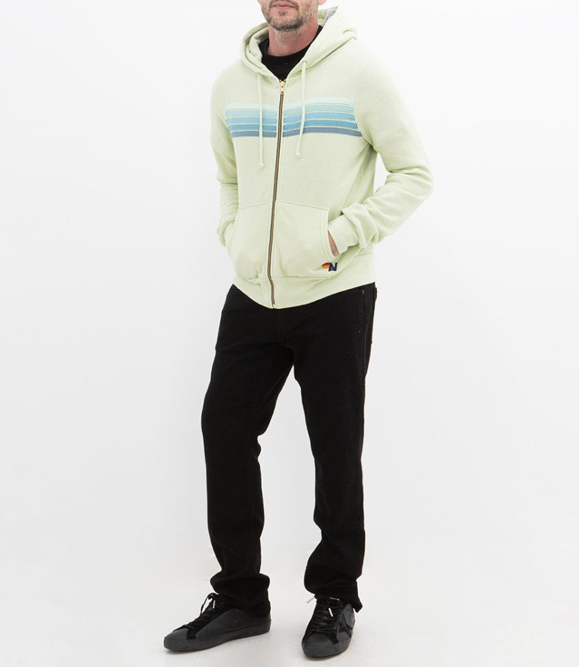 5 STRIPE ZIP HOODIE