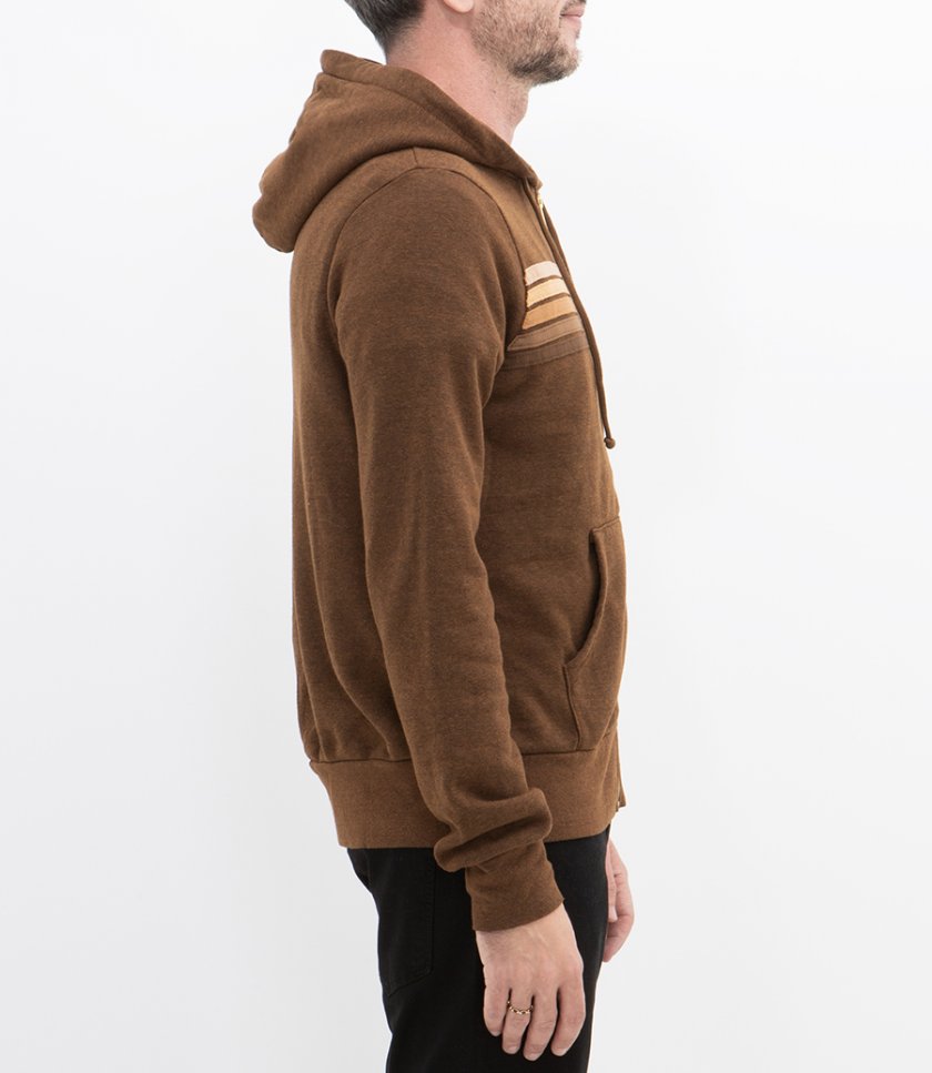 5 STRIPE ZIP HOODIE