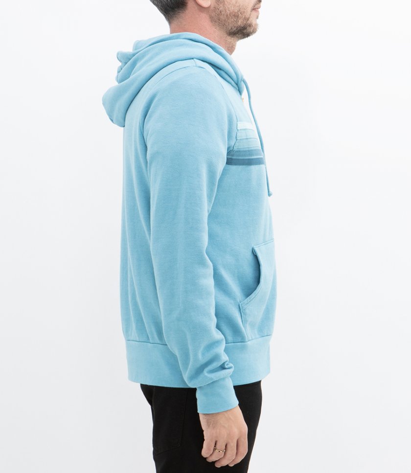 5 STRIPE ZIP HOODIE