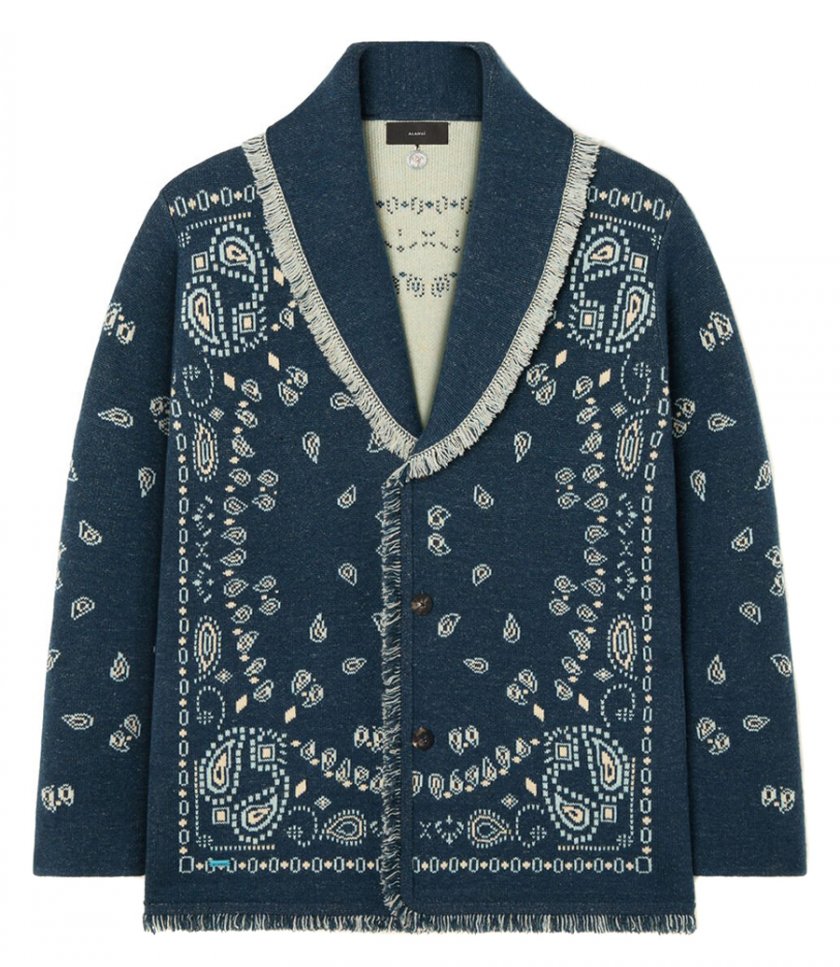 ALANUI - BANDANA JACQUARD CARDIGAN