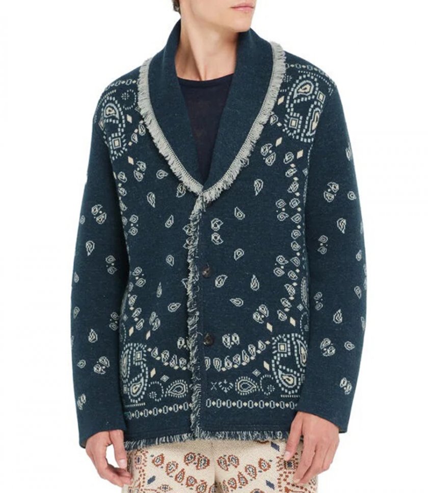 BANDANA JACQUARD CARDIGAN