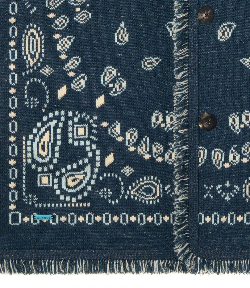 BANDANA JACQUARD CARDIGAN