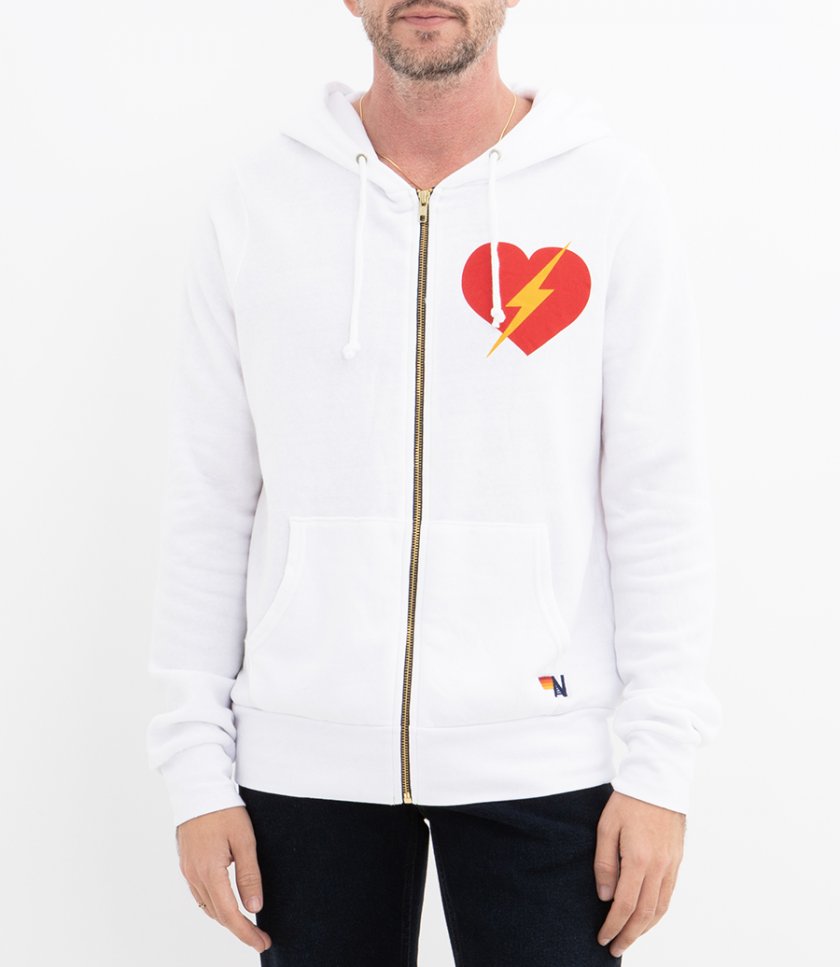 BOLT HEART ZIP HOODIE