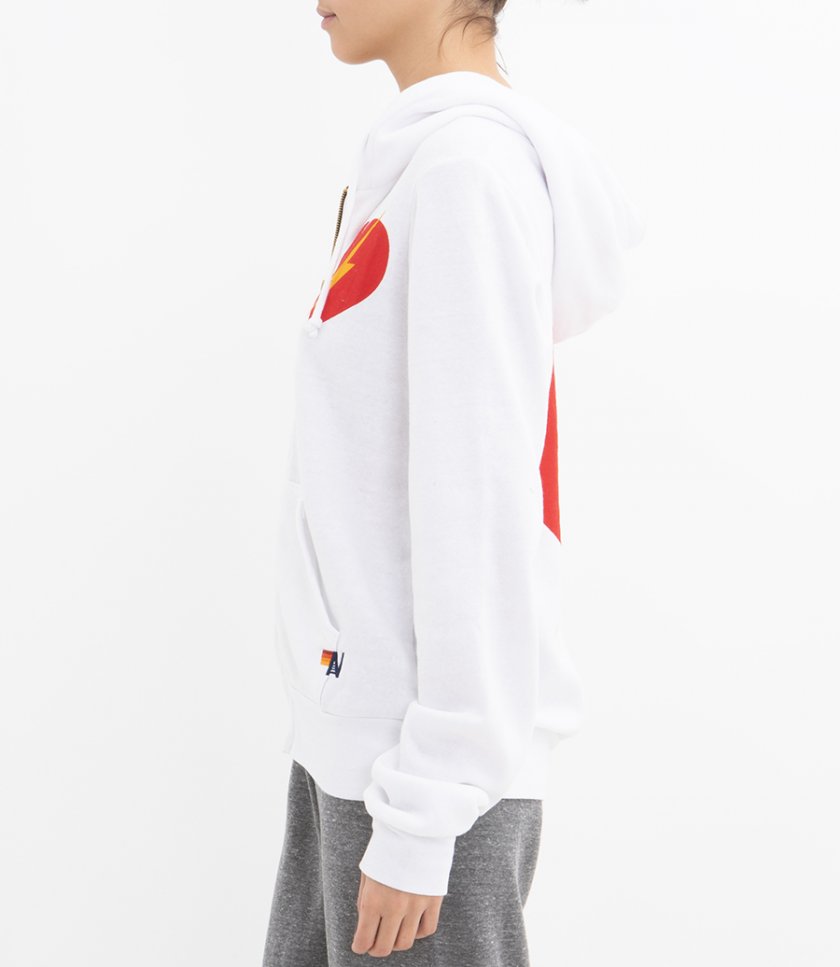 BOLT HEART ZIP HOODIE