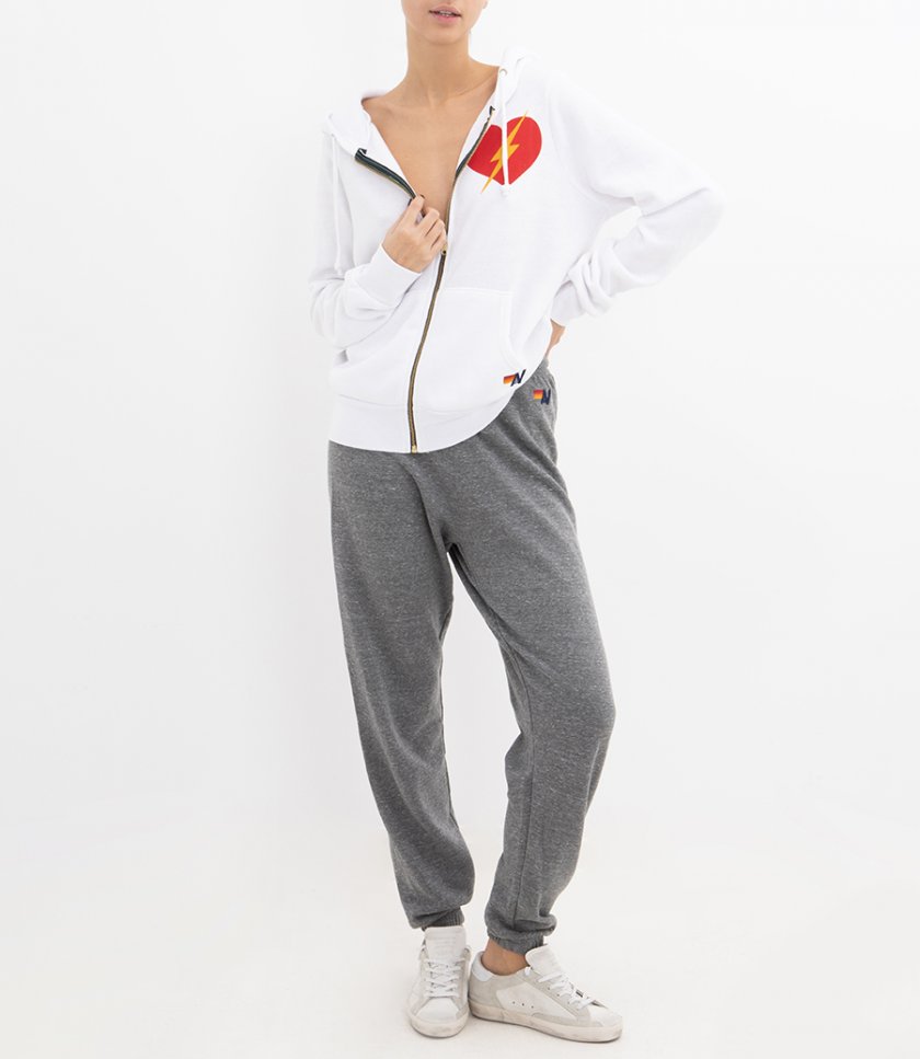 BOLT HEART ZIP HOODIE