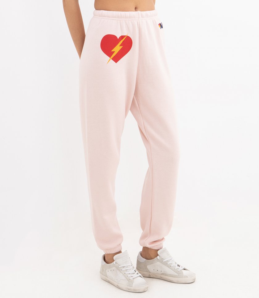 WOMENS BOLT HEART SWEATPANTS