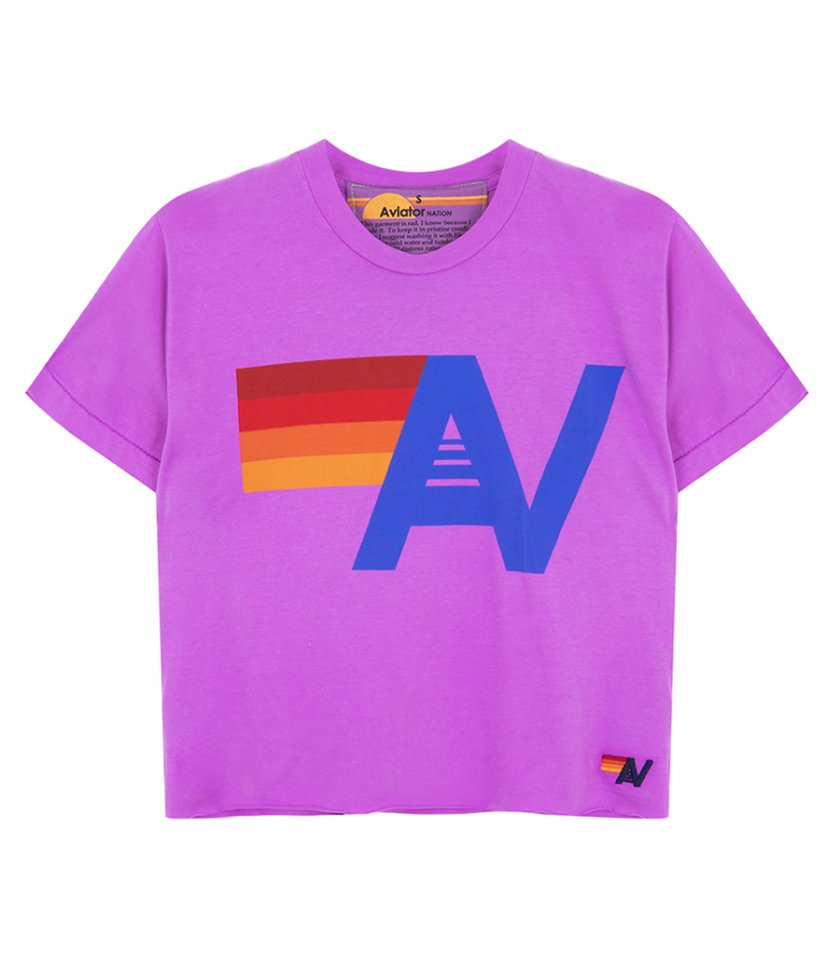 AVIATOR NATION - WOMENS LOGO BOYFRIEND TEE