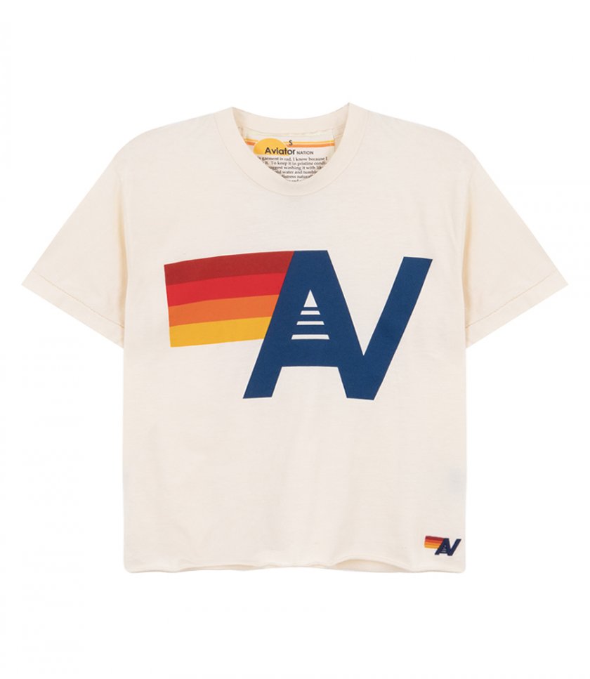 AVIATOR NATION - WOMENS LOGO BOYFRIEND TEE