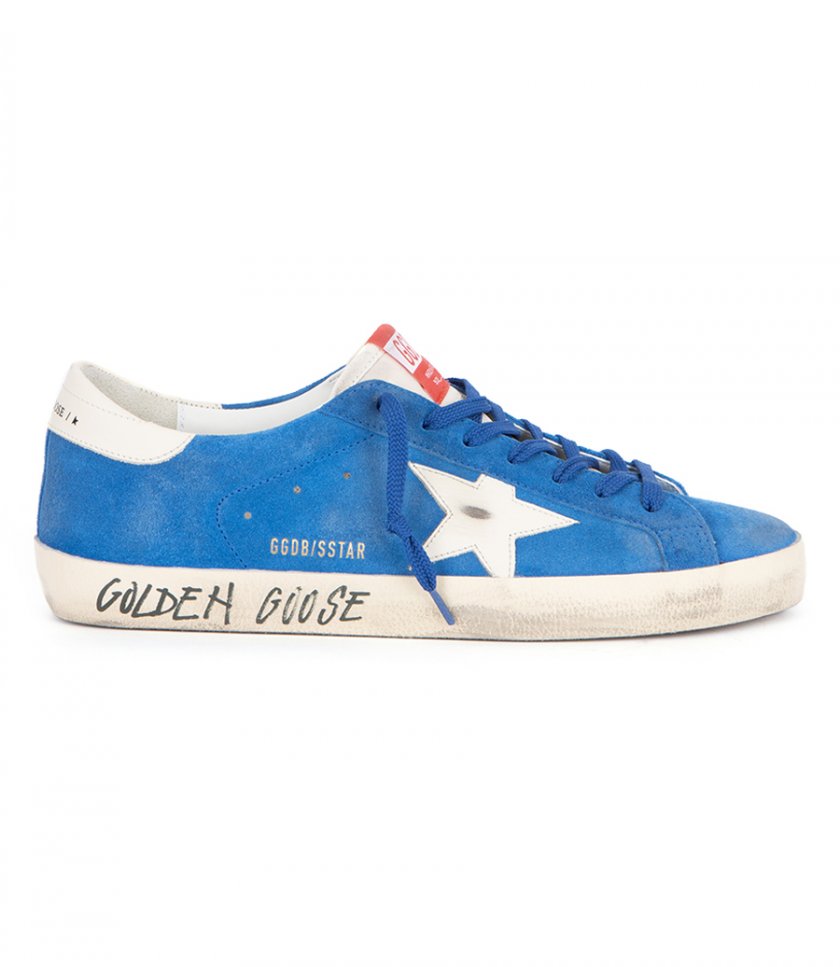 GOLDEN GOOSE  - WHITE LEATHER STAR SUPER-STAR