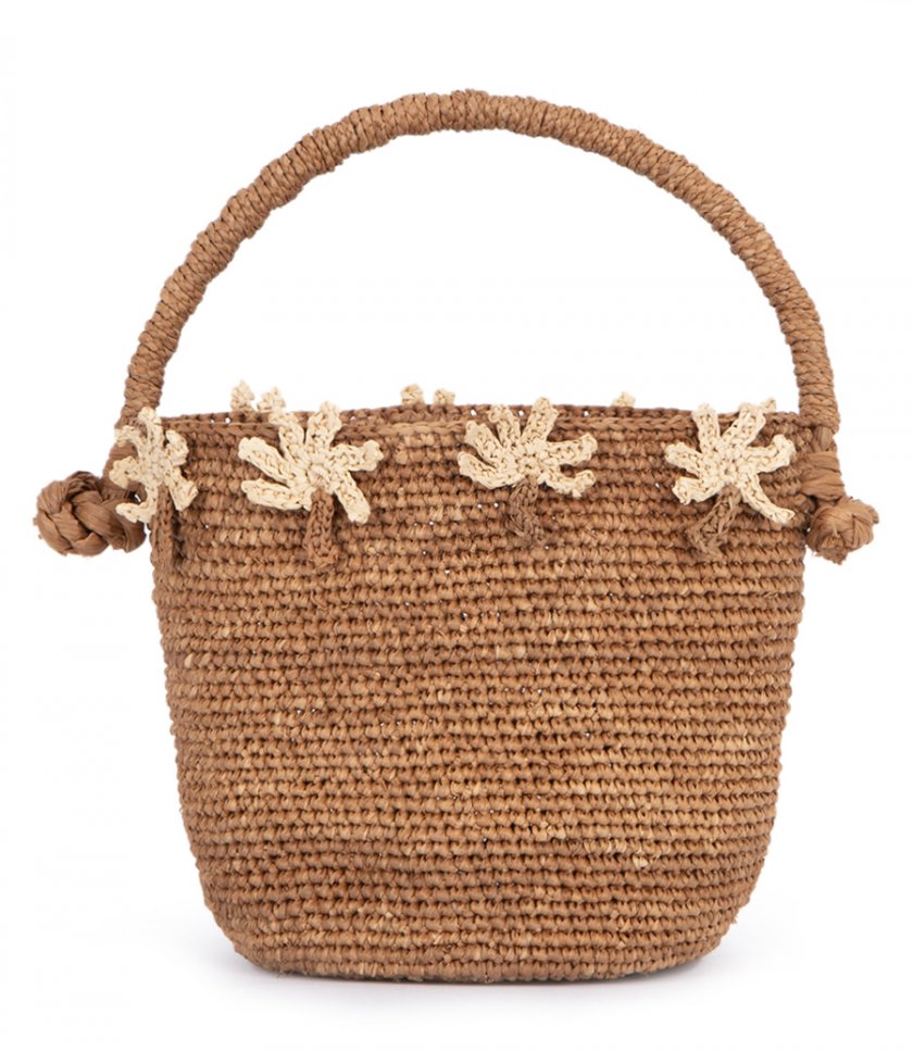 ALANUI - SHADOW OF THE PALM BASKET BAG BROWN BRO