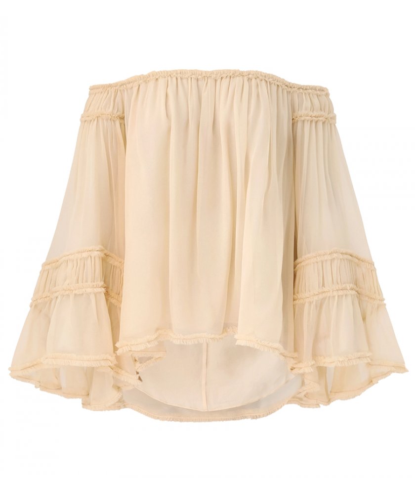 CLOTHES - REBELLION FRAY FLUTTER BLOUSE
