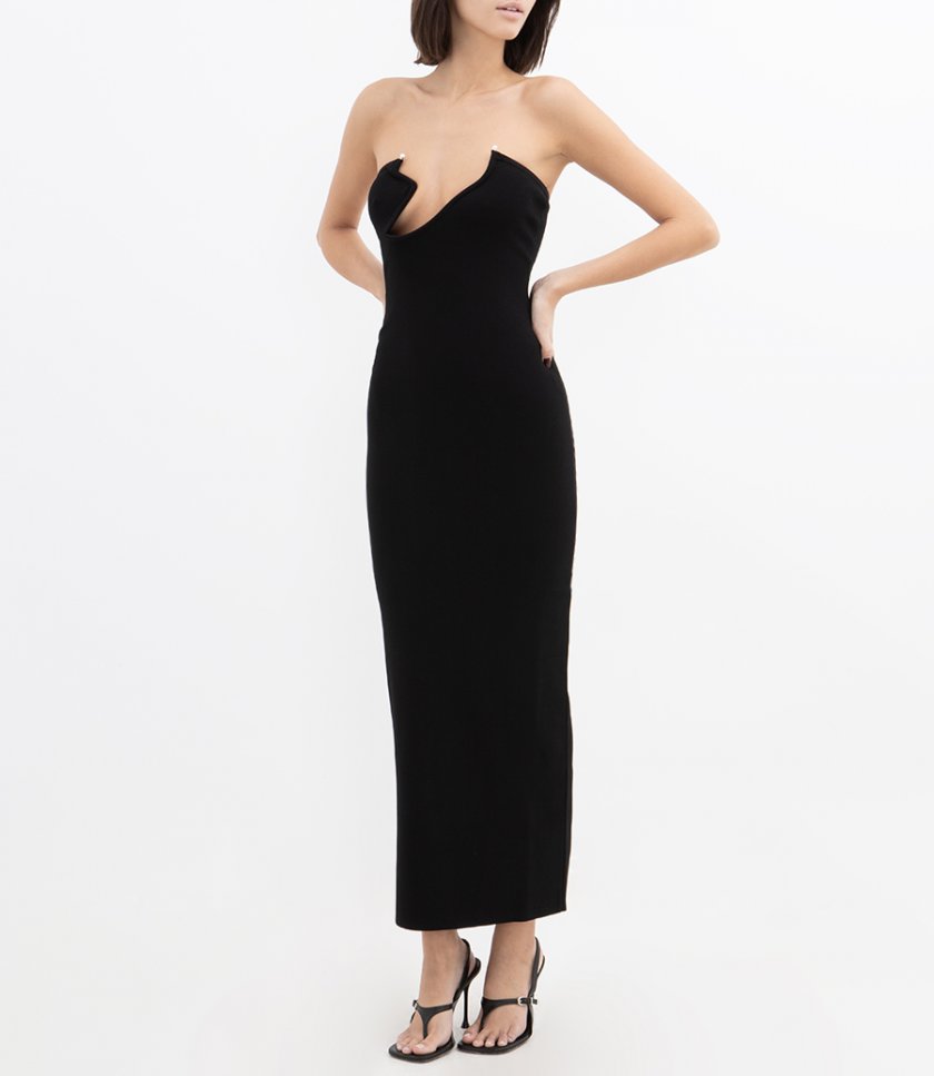 ODESSA ARCED COLUMN KNIT DRESS