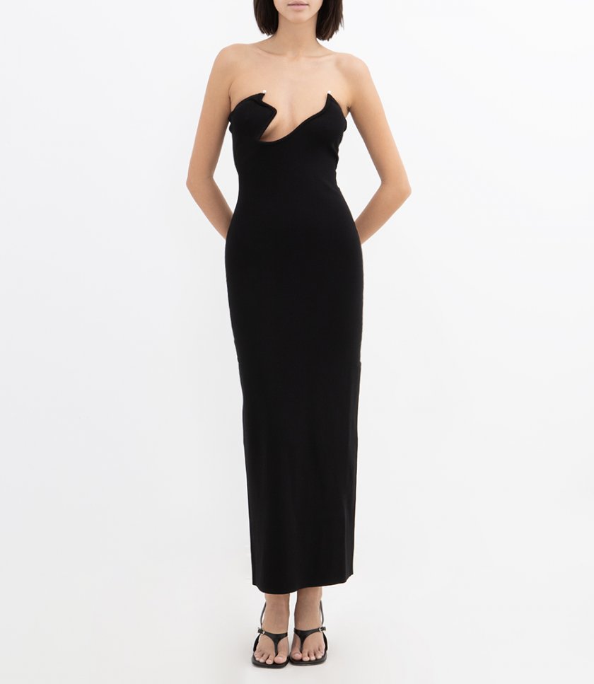 ODESSA ARCED COLUMN KNIT DRESS