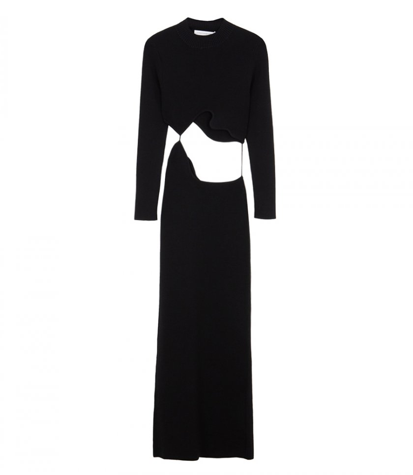 CLOTHES - MAPARADITA LATTICE SEPARATION L/S DRESS