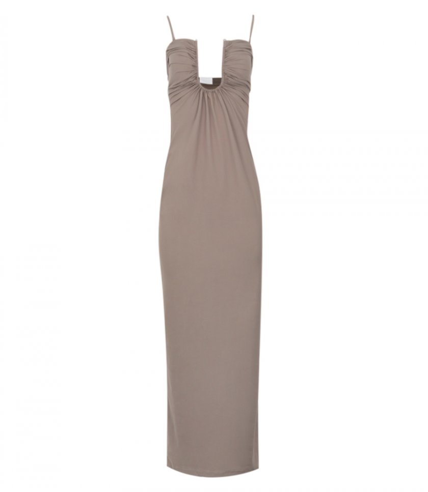 CLOTHES - ARCED RUCHED LYCRA DRESS