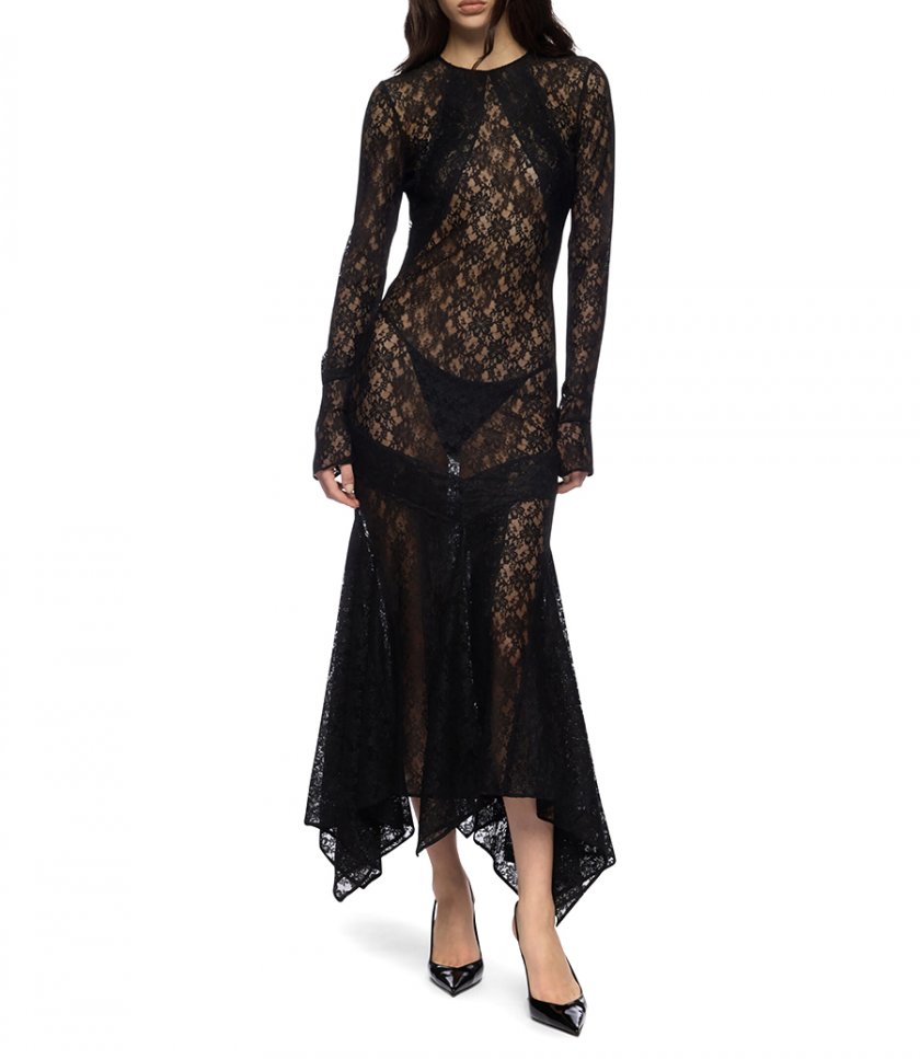 LACE MIDI DRESS