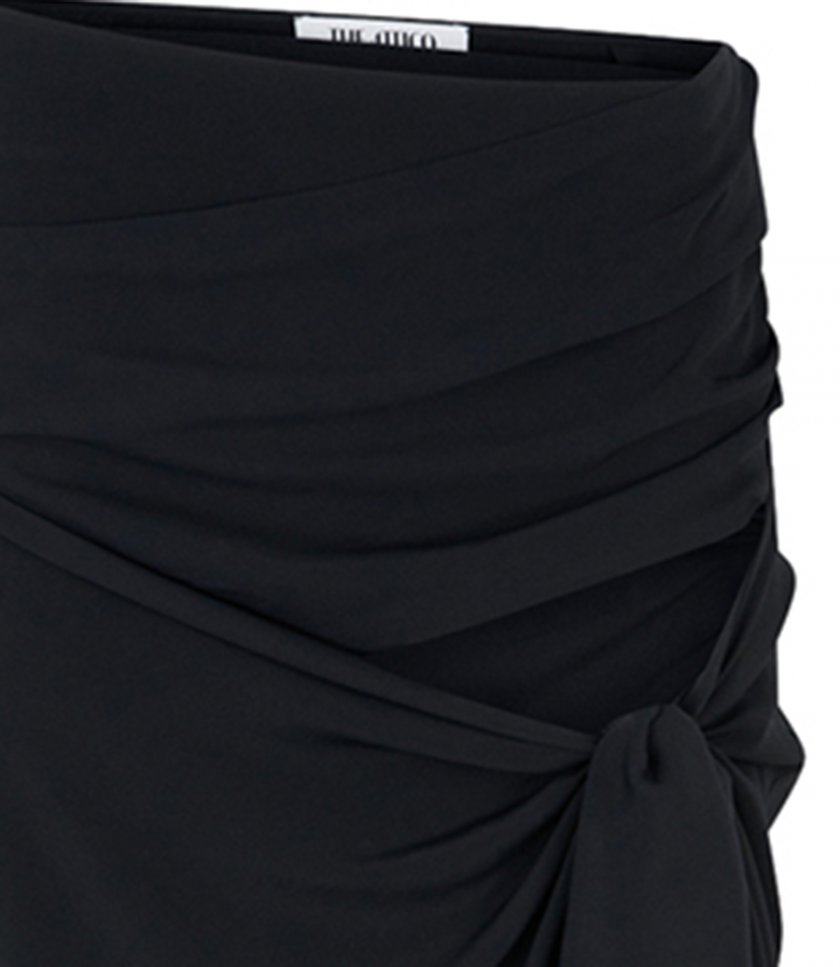 DRAPED MIDI SKIRT