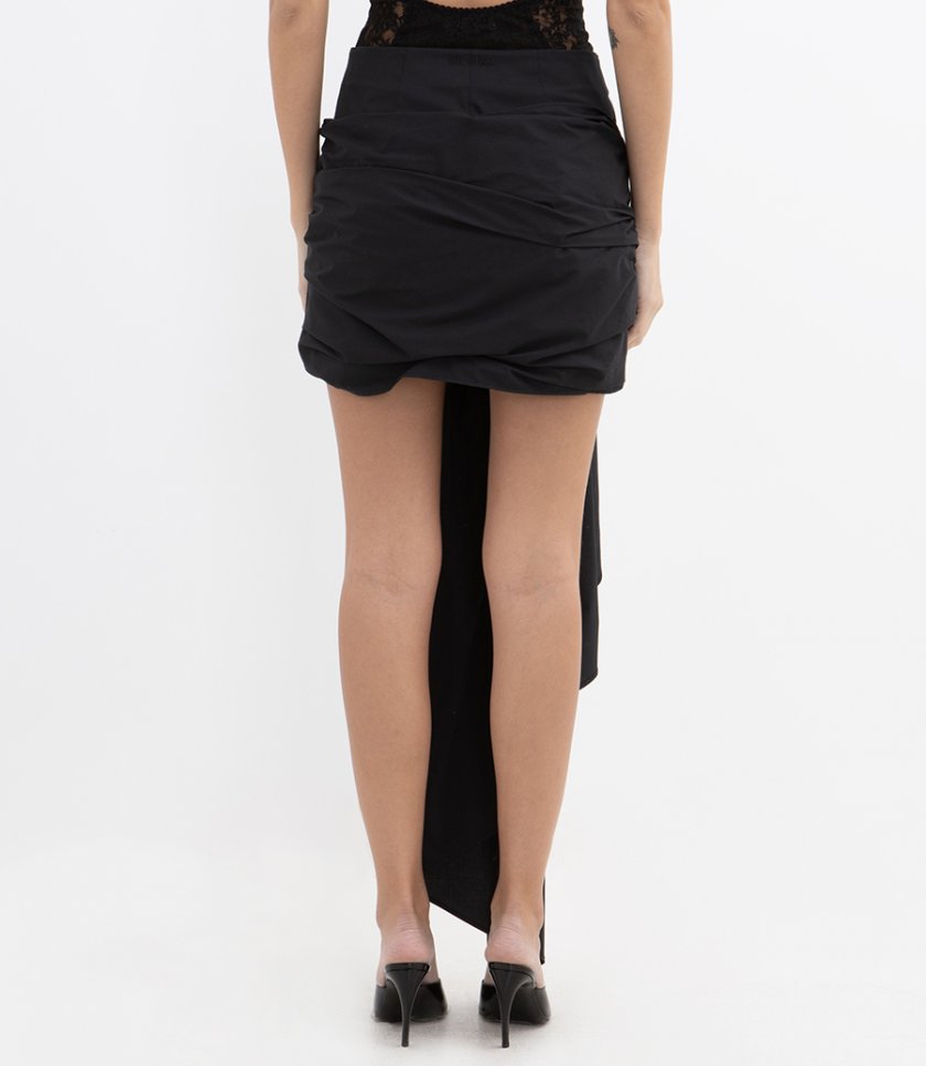 DRAPED MINI SKIRT
