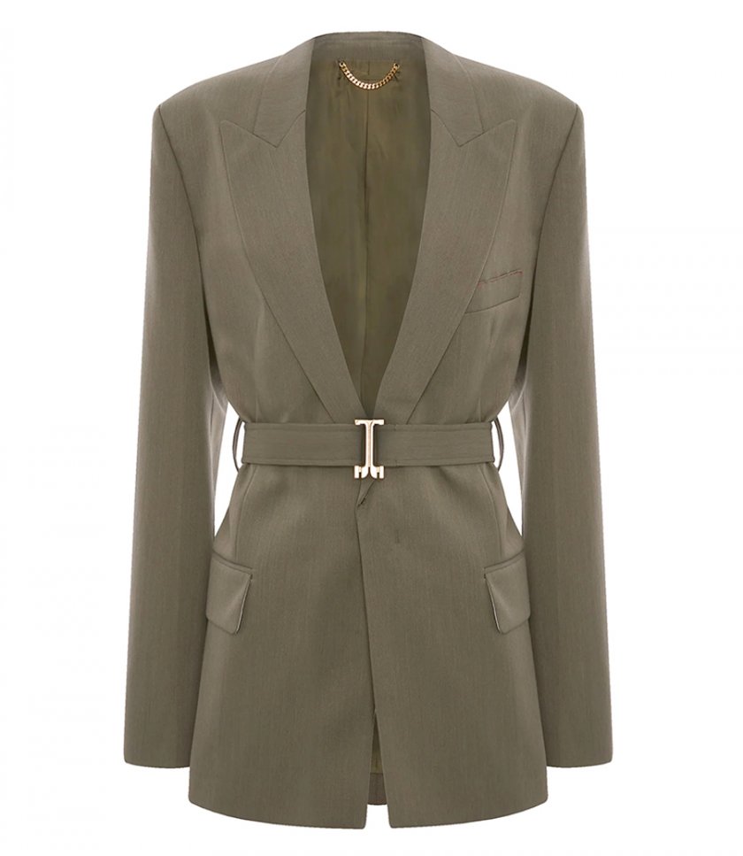 BELTED TAILORED JACKET