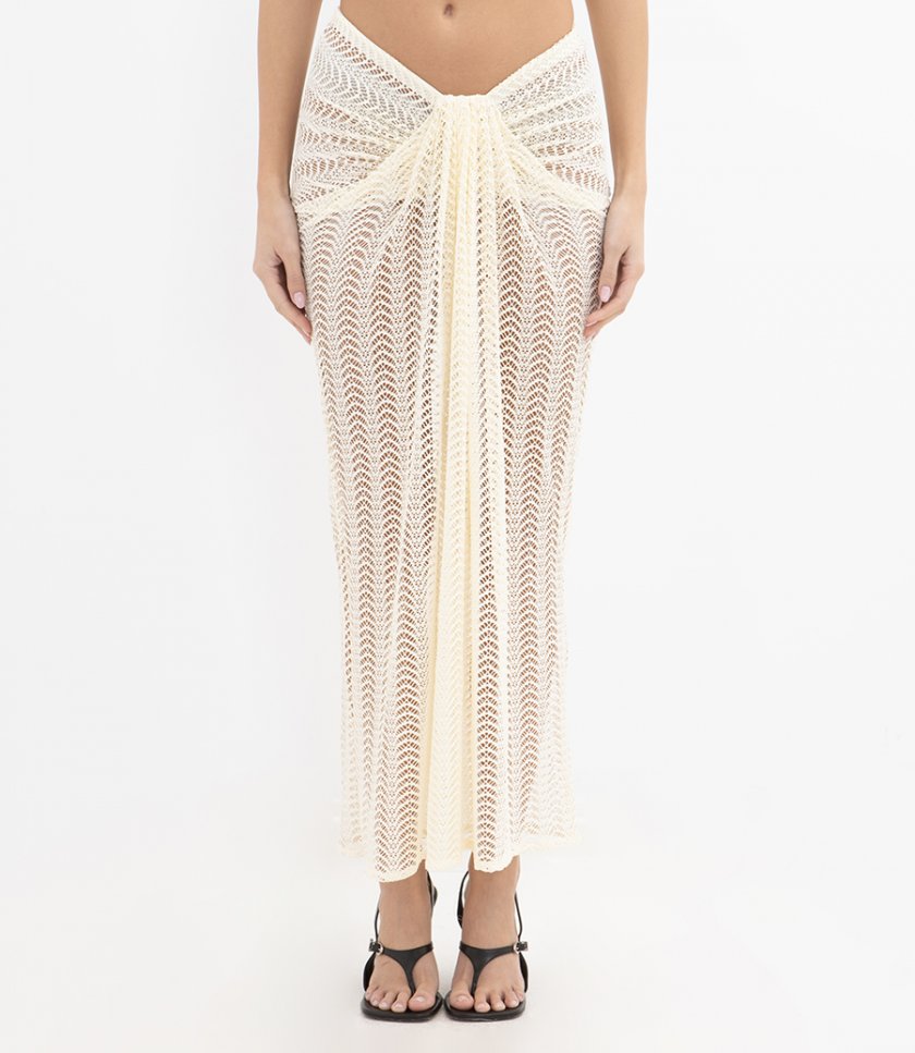 WAVE MESH MAXI SKIRT