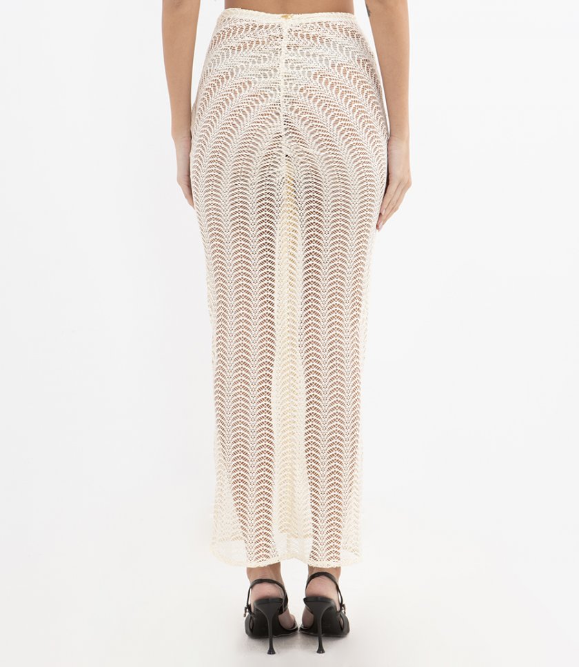 WAVE MESH MAXI SKIRT