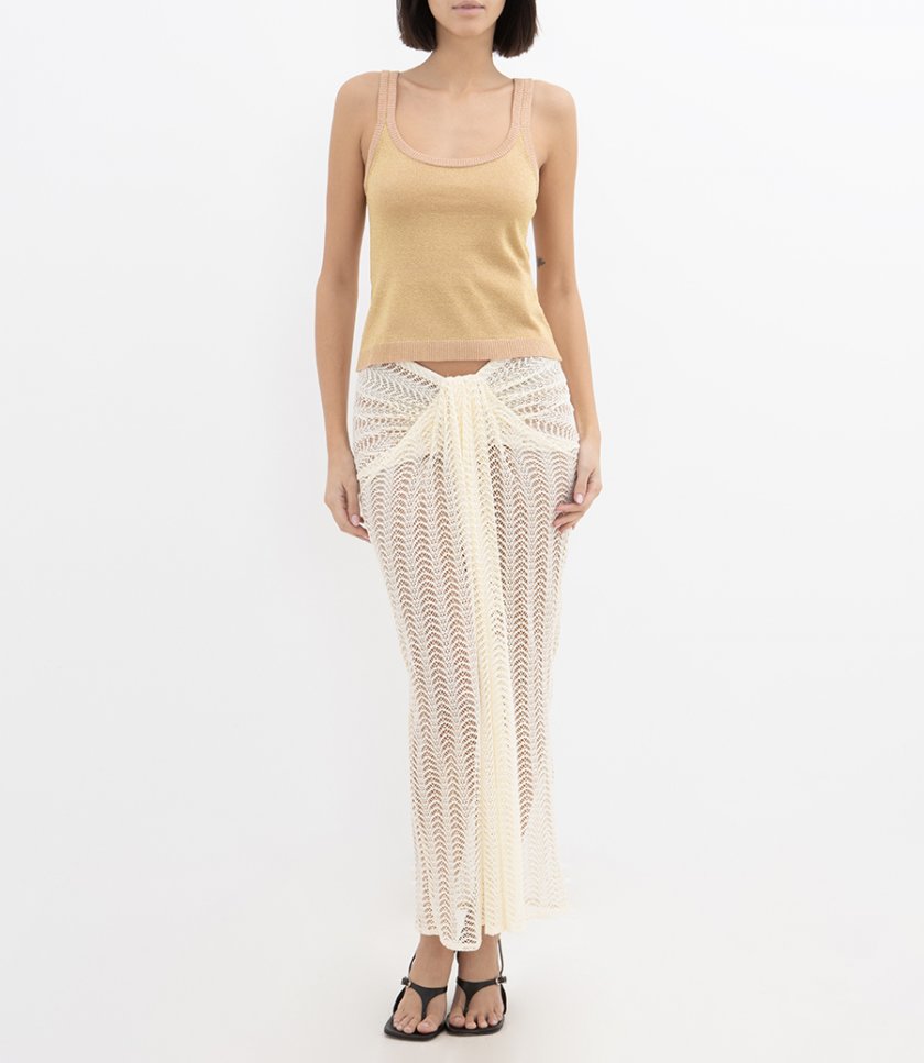 WAVE MESH MAXI SKIRT