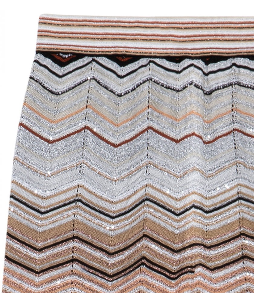 SEQUINS CHEVRON TROUSERS