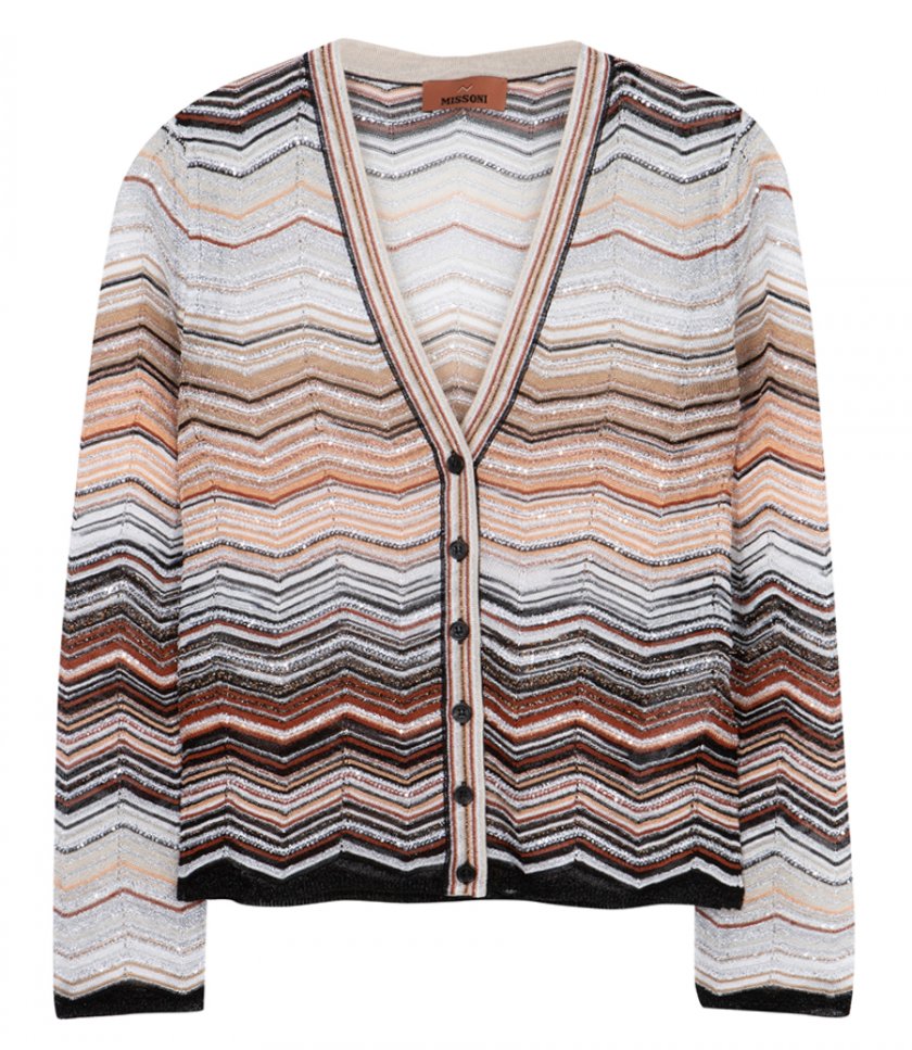 CLOTHES - SEQUINS CHEVRON CARDIGAN