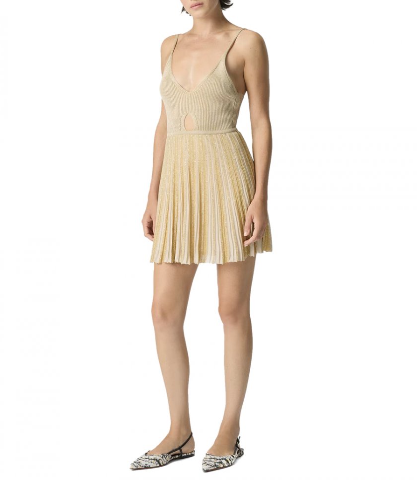 SLEEVELESS SHORT DRESS