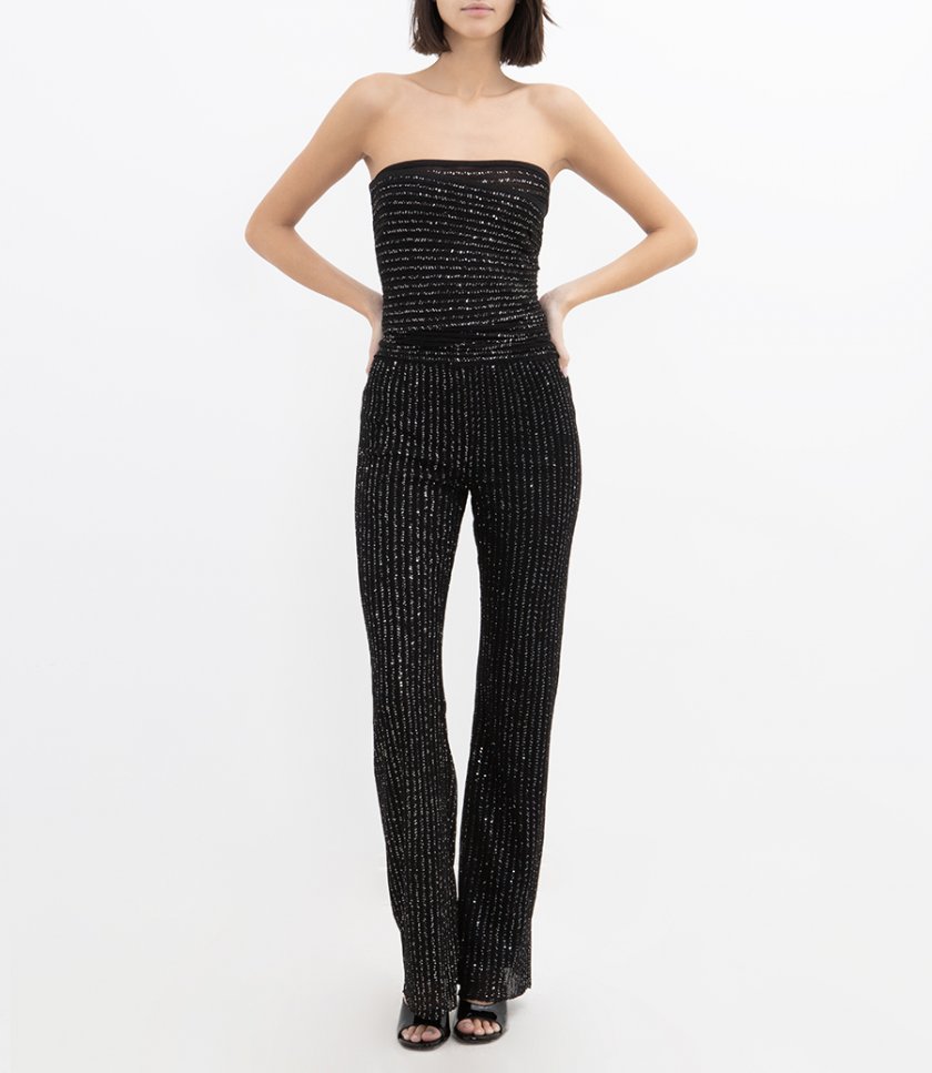 TROUSERS SOLID PARTIALIZED