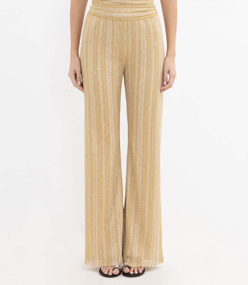 TROUSERS SOLID PARTIALIZED