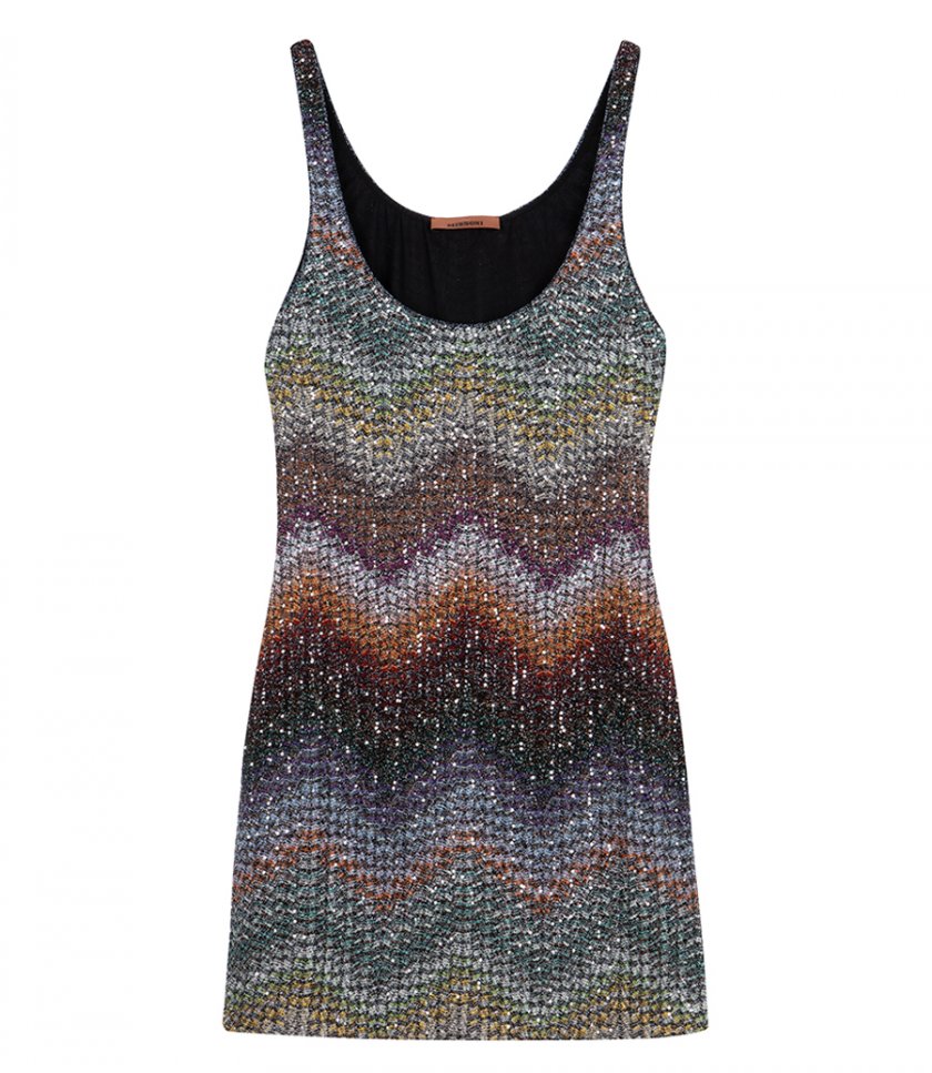 CLOTHES - GREEK STYLE ZIGZAG SHORT DRESS