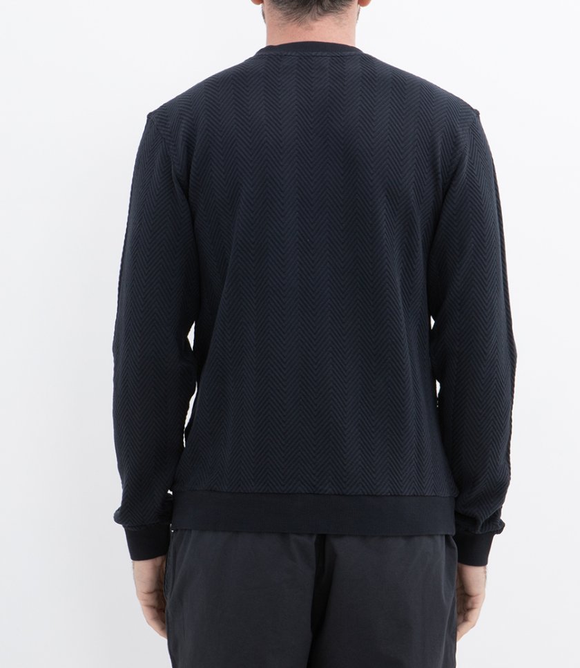 TONE TO TONE ZIGZAG SWEATSHIRT