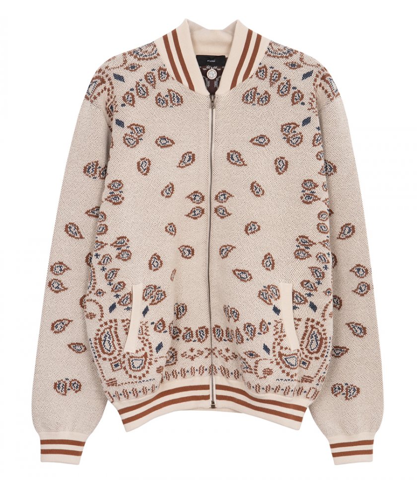 ALANUI - BANDANA PIQUET BOMBER JACKET