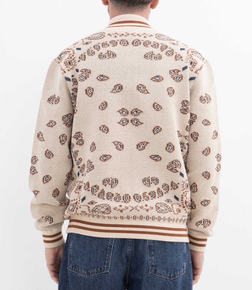 BANDANA PIQUET BOMBER JACKET