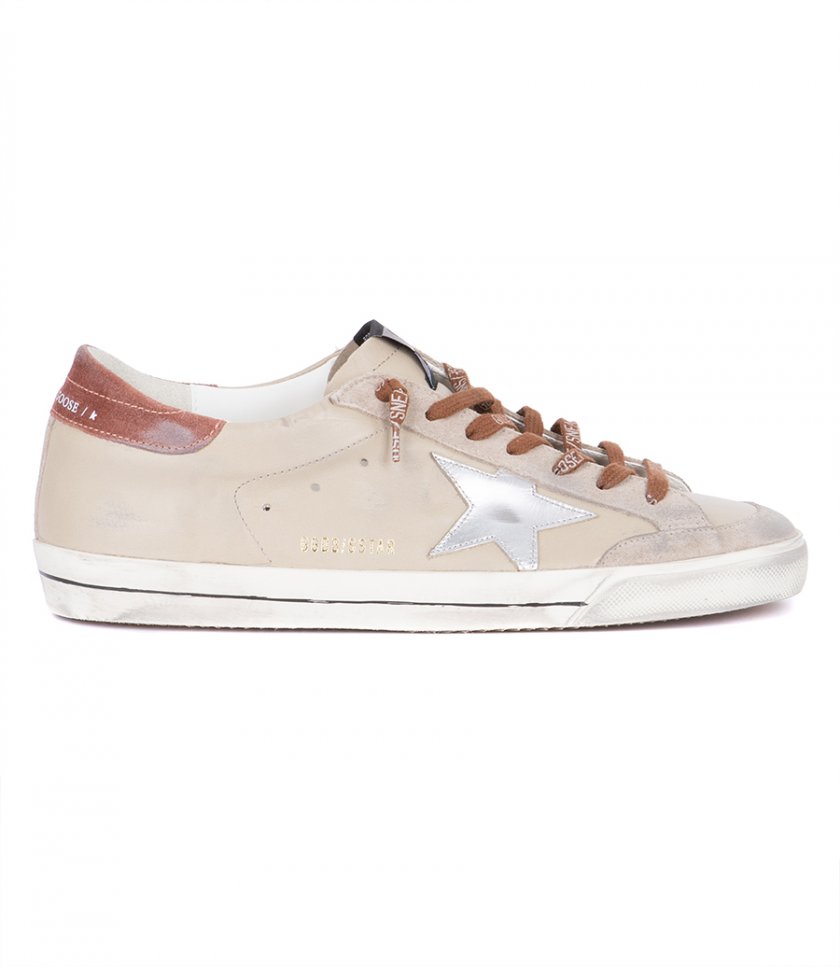 GOLDEN GOOSE  - SILVER LAMINATED STAR SUPER-STAR